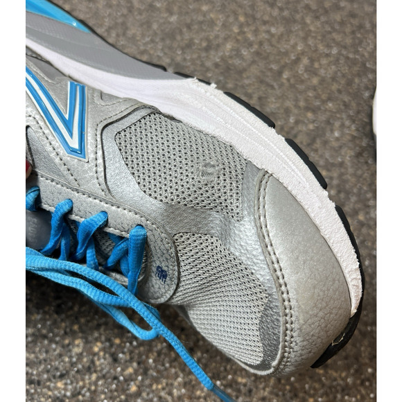 New Balance 1540v3 Shoes Womens 8 2E Wide Silver Gray Polaris Blue Daily Rollbar - Picture 12 of 13